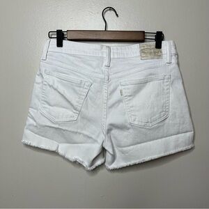 Levi’s White Cut Off Jean Shorts Womens Size 8